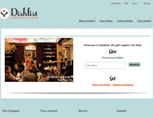 Tablet Screenshot of dishlist.com